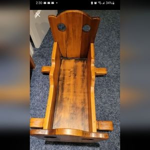 Handmade Amish Antique Baby Doll Cradle